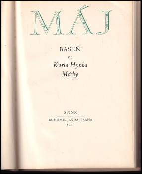 Karel Hynek Mácha: Máj