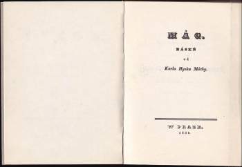 Karel Hynek Mácha: Máj