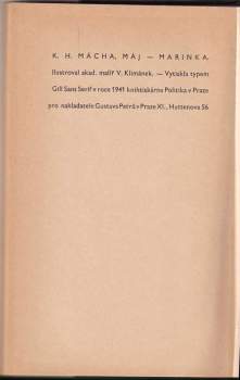 Karel Hynek Mácha: Máj ; Márinka