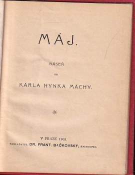 Karel Hynek Mácha: Máj