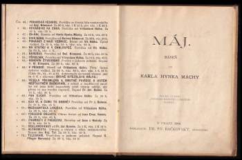 Karel Hynek Mácha: Máj