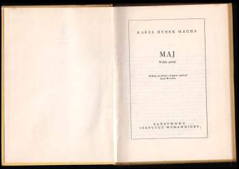 Karel Hynek Mácha: Maj