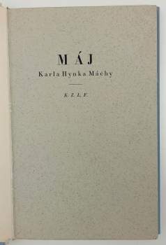 Karel Hynek Mácha: Máj