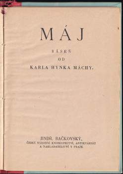 Karel Hynek Mácha: Máj