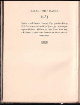 Karel Hynek Mácha: Máj