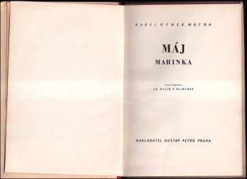 Karel Hynek Mácha: Máj ; Marinka