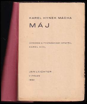 Karel Hynek Mácha: Máj