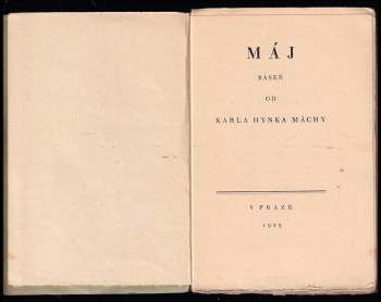 Karel Hynek Mácha: Máj