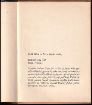Karel Hynek Mácha: Máj