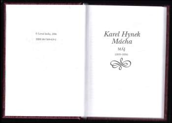 Karel Hynek Mácha: Máj, Kytice