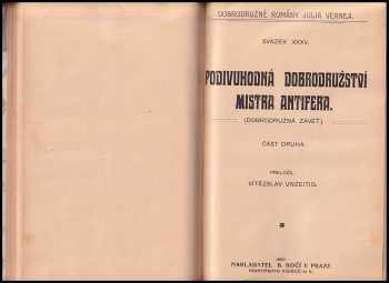 Jules Verne: Podivuhodná dobrodružství mistra Antifera