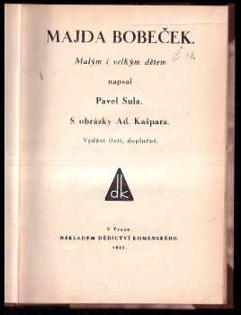 Pavel Sula: Majda bobeček
