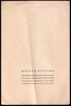 Metoděj Havlíček: Májová kytička