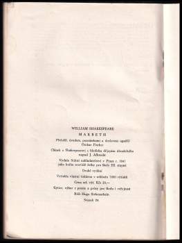 William Shakespeare: Makbeth