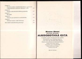 Michio Kushi: Makrobiotická cesta