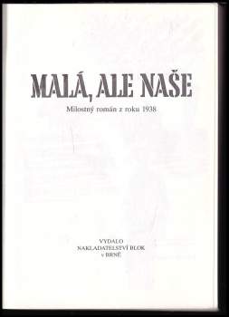 Vlasta Javořická: Malá, ale naše