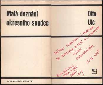 Ota Ulč: Malá doznání okresního soudce