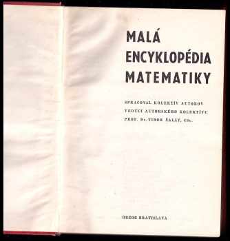 Tibor Šalát: Malá encyklopédia matematiky