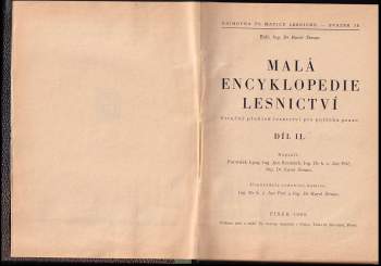 František Lysý: Malá encyklopedie lesnictví