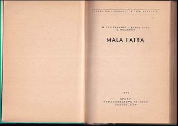 Milan Šaradin: Malá Fatra