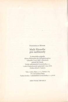 Friedhelm Moser: Malá filozofie pro nefilozofy