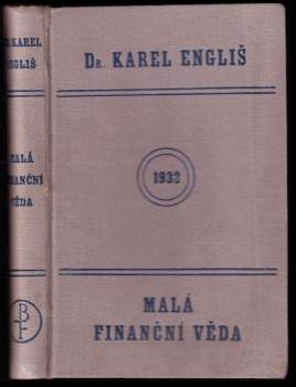 Karel Engliš: Malá finanční věda