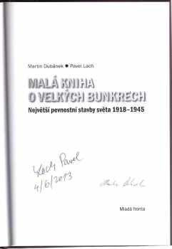 Martin Dubánek: Malá kniha o velkých bunkrech