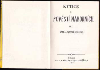 Karel Jaromír Erben: Malá knížka o Kytici