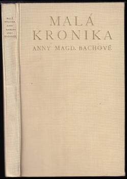 Malá kronika Anny Magdaleny Bachové