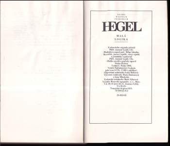 Georg Wilhelm Friedrich Hegel: Encyklopedie filozofických věd