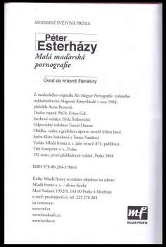 Péter Esterházy: Malá maďarská pornografie