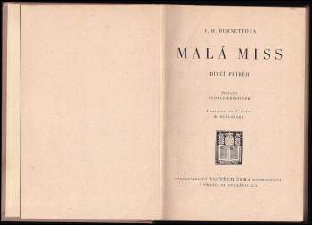 Frances Hodgson Burnett: Malá miss