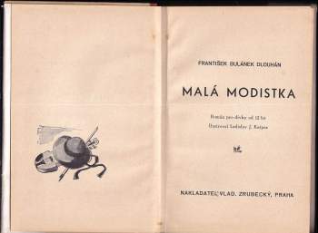 František Bulánek-Dlouhán: Malá modistka