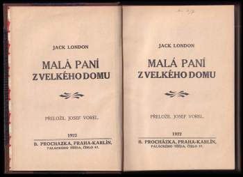 Jack London: Malá paní z velkého domu