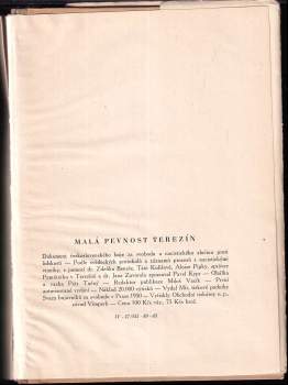 Zdeněk Beneš: Malá pevnost Terezín