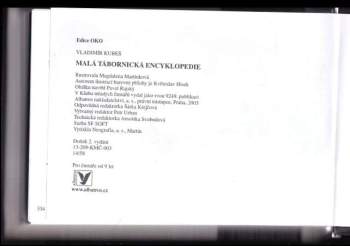 Vladimír Kubeš: Malá tábornická encyklopedie