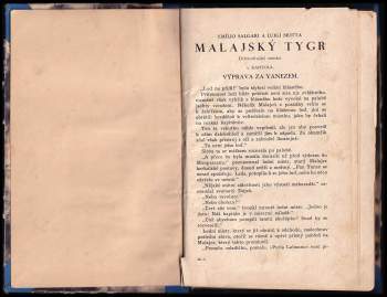 Emilio Salgari: Malajský tygr