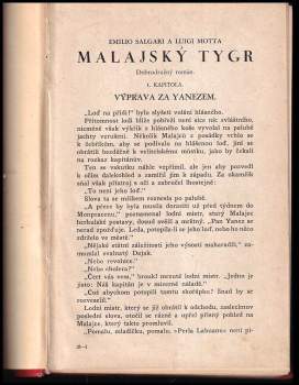 Emilio Salgari: Malajský tygr
