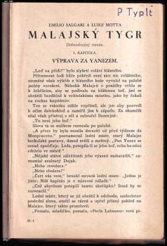Emilio Salgari: Malajský tygr
