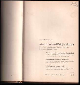 Vojtěch Volavka: Malba a malířský rukopis