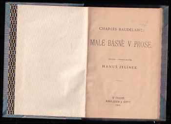 Charles Baudelaire: Malé básně v prose