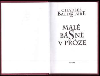 Charles Baudelaire: Malé básně v próze