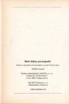Václav Spán: Malé dějiny pornografie