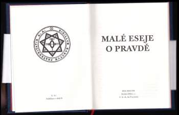 Aleister Crowley: Malé eseje o pravdě