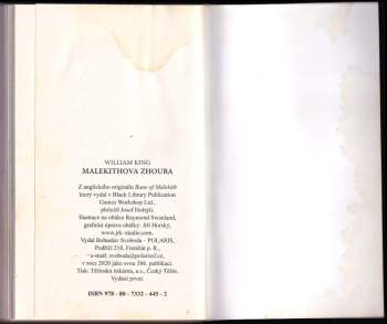William King: Malekithova zhouba