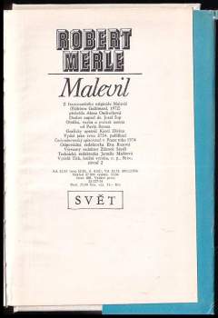 Robert Merle: Malevil