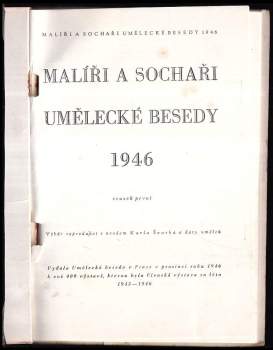 Malíři a sochaři Umělecké besedy 1946