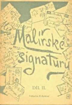 Václav Rytíř: Malířské signatury