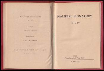 Václav Rytíř: Malířské signatury