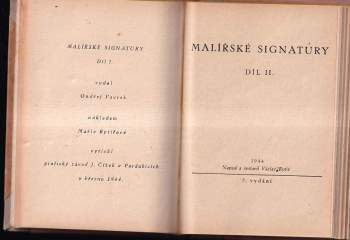 Václav Rytíř: Malířské signatury